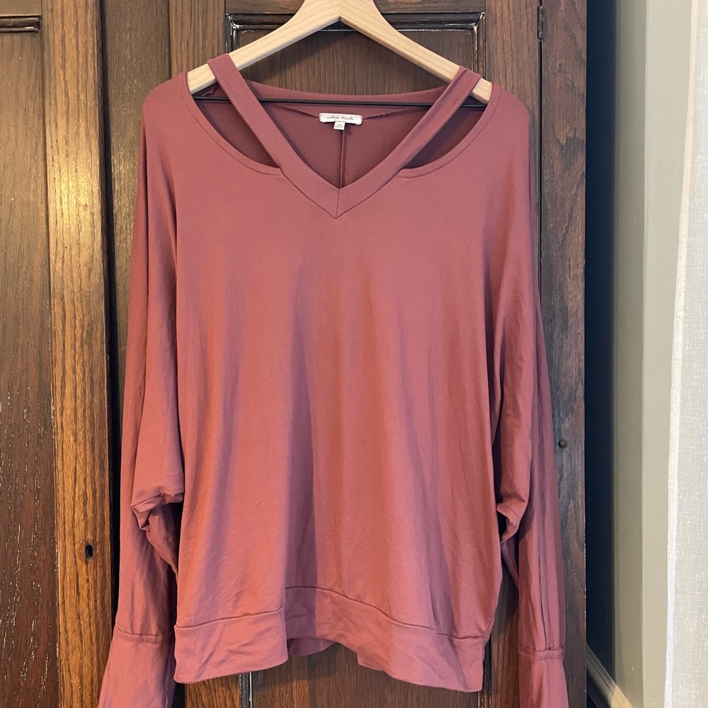 White Birch Long Sleeve Top - Dusty Rose